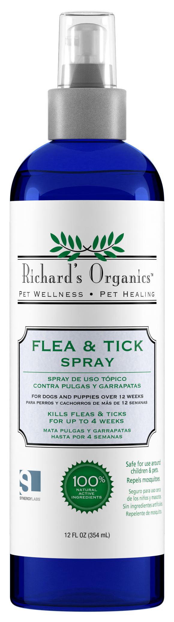 Richards Organics Flea & Tick Shampoo for Dogs, 12-oz bottle