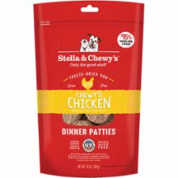 Stella & Chewy's Dog Freeze Dried Raw Food Dinner Patties Chicken, 14-oz bag
