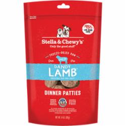 Stella & Chewy's Dog Freeze Dried Raw Food Dinner Patties Dandy Lamb, 14-oz bag