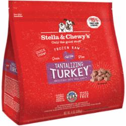 Stella & Chewy's Dog Frozen Raw Food Dinner Morsels Tantalizing Turkey, 4-lb bag