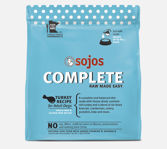 Sojos Complete Freeze-Dried Dog Food, Turkey Recipe, 7-lb bag
