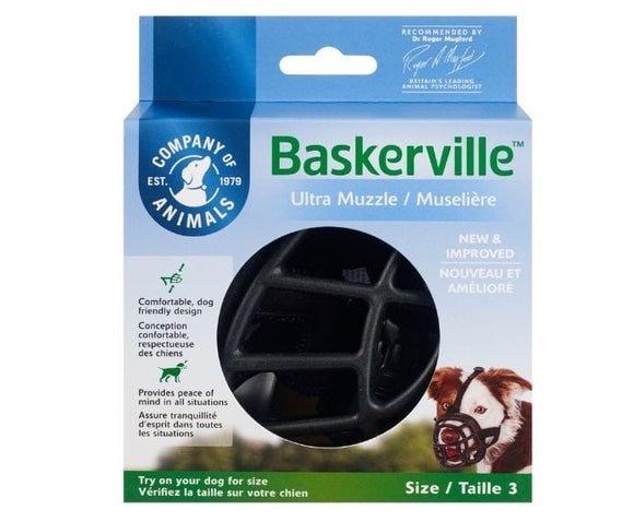 The Company of Animals Baskerville Ultra Muzzle, Multiple Sizes