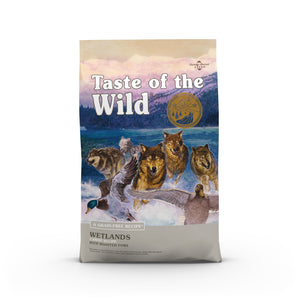 Taste of the Wild Wetlands with Roasted Fowl Grain-Free Adult Dry Dog Food, 14 or 28-lb bag