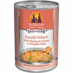 Weruva Dog Classic Jammin' Salmon with Chicken & Salmon in Pumpkin Soup Grain-Free Wet Dog Food, 14-oz can