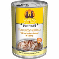 Weruva Dog Classic Paw Lickin' Chicken in Gravy Grain-Free Wet Dog Food, 14-oz can