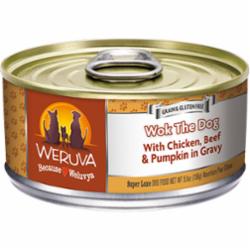 Weruva Wok The Dog Chicken, Beef & Pumpkin Grain-Free Wet Dog Food, 5.5-oz can