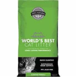 World's Best Unscented Clumping Corn Cat Litter, 28-lb bag