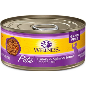 Wellness Complete Health Turkey & Salmon Pâté Cat Food, 5-oz can