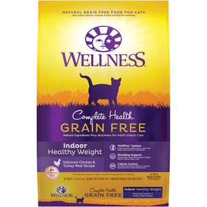 Wellness Complete Health Grain Free Indoor Healthy Weight Cat Food, 5.5 or 11.5-lb bag
