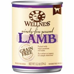 Wellness 95% Lamb Canned Dog Food, 13.2-oz can