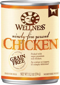 Wellness 95% Chicken Canned Dog Food, 13.2-oz can