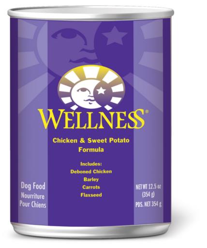 Wellness Complete Health Chicken & Sweet Potato Formula Canned Dog Food, 12.5-oz can