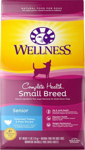 Wellness Complete Small Breed Senior Recipe Turkey Dry Dog Food, 4-lb bag