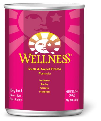 Wellness Complete Health Duck & Sweet Potato Formula Canned Dog Food, 12.5-oz can
