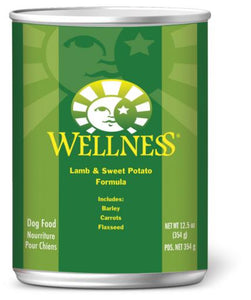 Wellness Complete Health Lamb & Sweet Potato Formula Canned Dog Food, 12.5-oz can