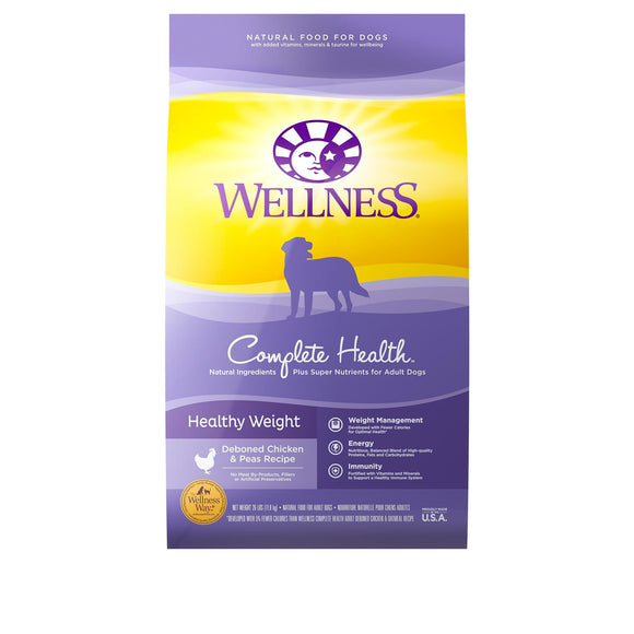 Wellness Complete Health Healthy Weight Recipe Dry Dog Food, 13 or 26-lb bag