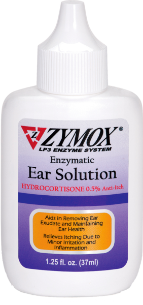 Zymox Enzymatic Ear Solution with 0.5% Hydrocortisone, 1.25-oz bottle