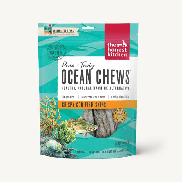 The Honest Kitchen Beams Dehydrated Fish Skin Chews Dog Treats, 5.5-oz bag